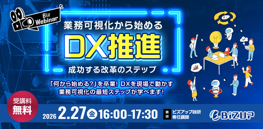 業務可視化から始めるDX推進～成功する改革のステップ～